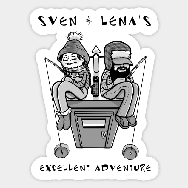 Sven & Lena's Excellent Adventure Sticker by mjheubach